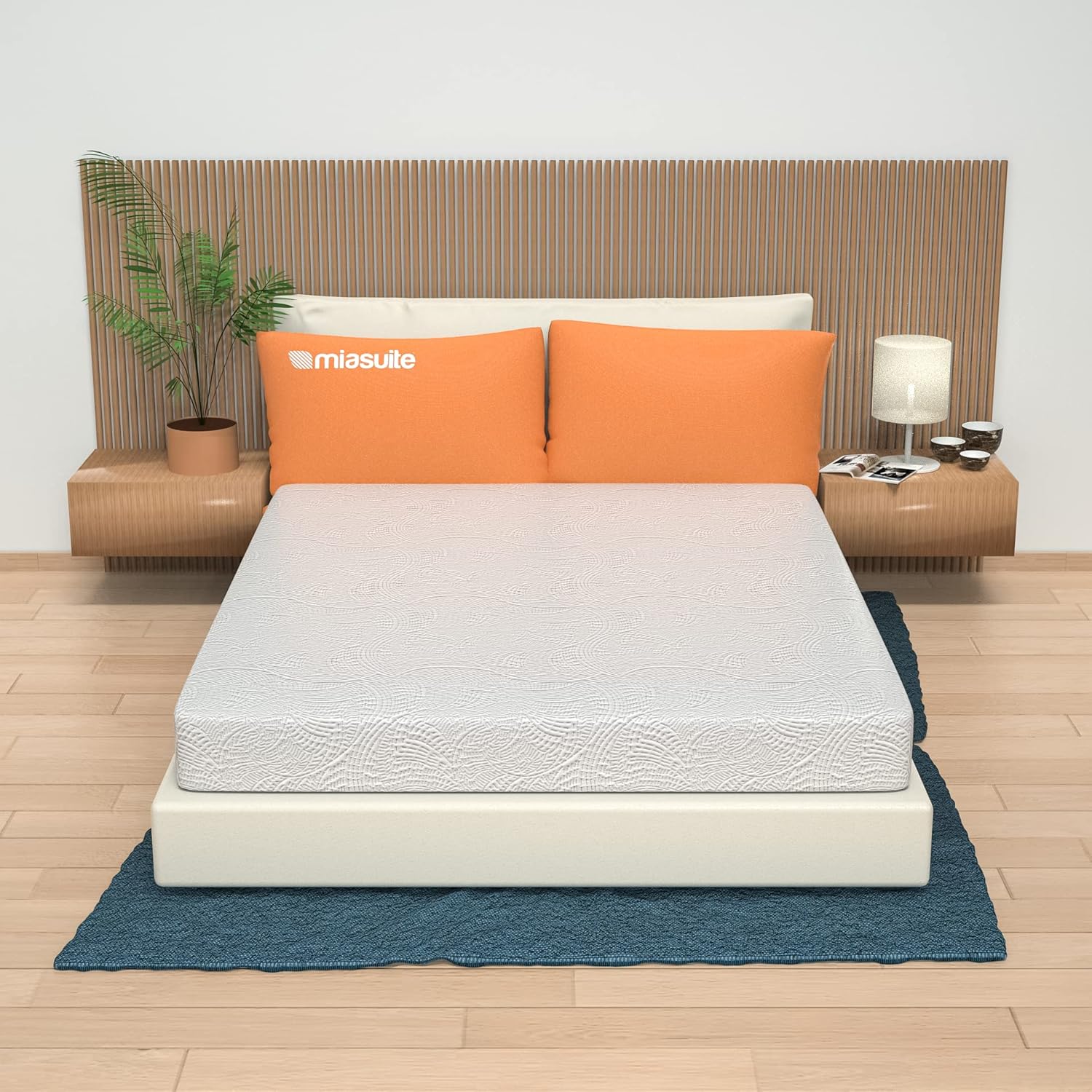 Detalle de MiaSuite Materasso 140x190 Sfoderabile, 14 cm, Semi Rigido – Indeformabile, Anallergico, Antiacaro