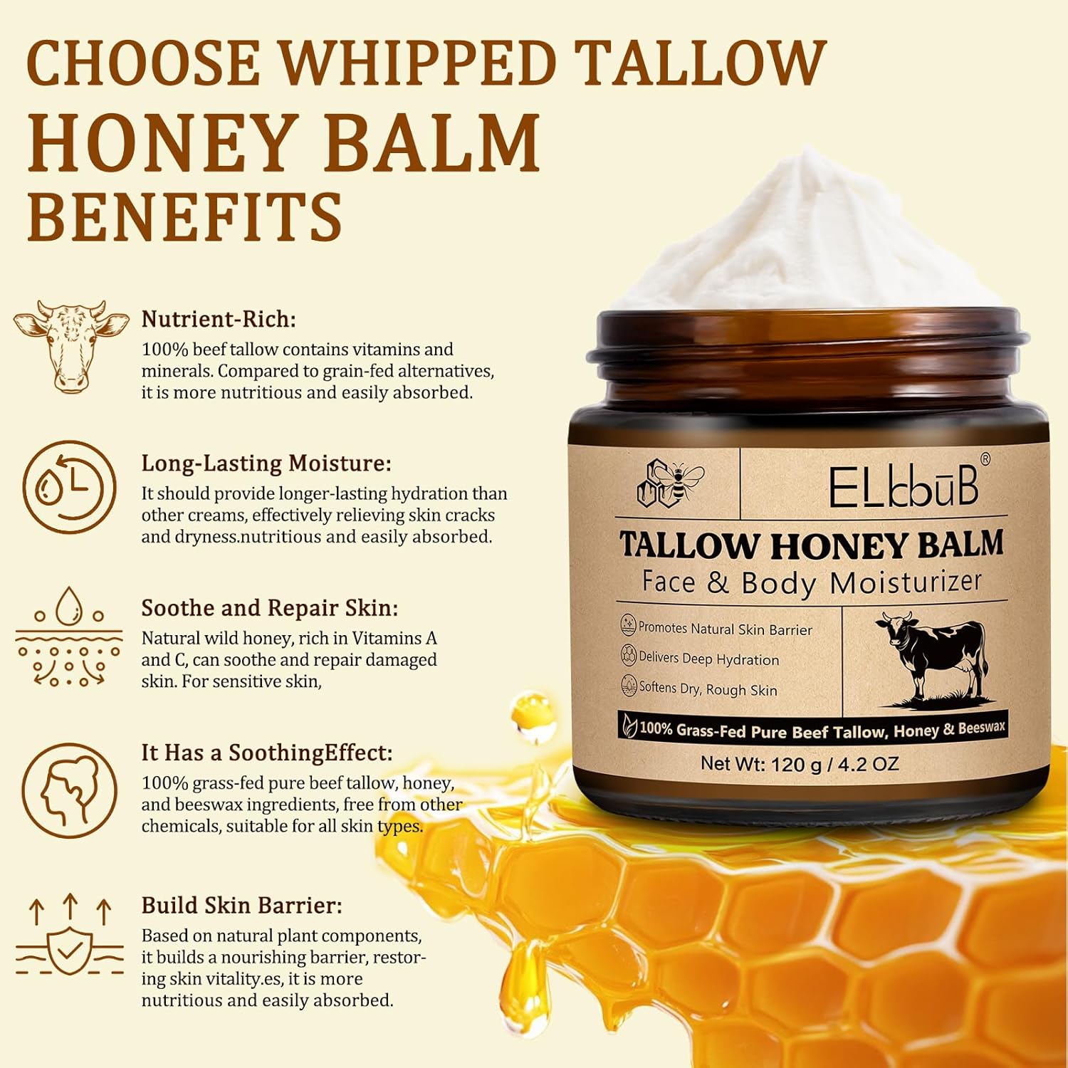 Detalle 2 de ELBBUB Whipped Tallow Cream 100%