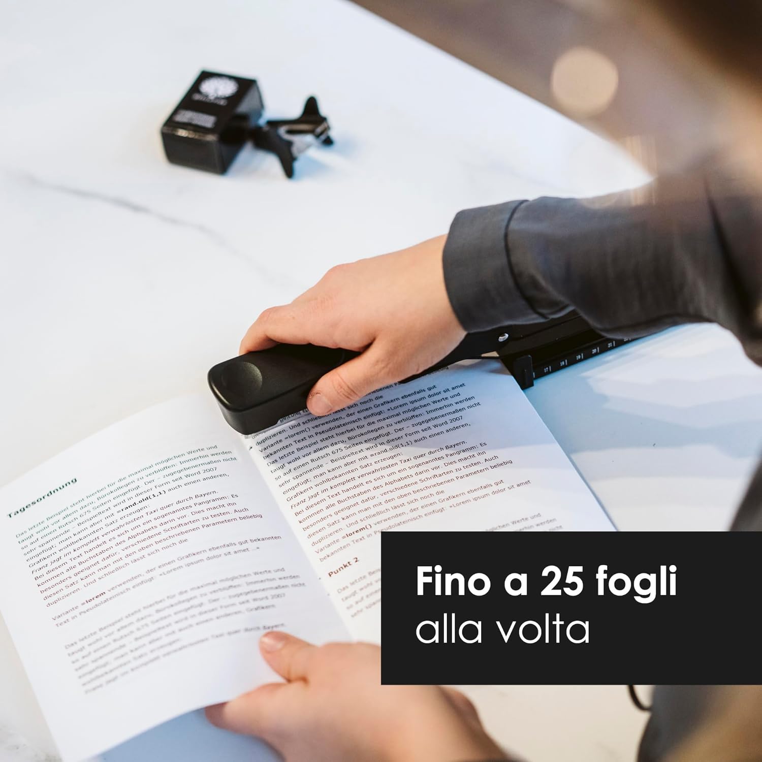 Thumbnail 2 de OfficeTree cucitrice a braccio lungo con levapunti e 1000 punti, per opuscoli e carta DIN A3