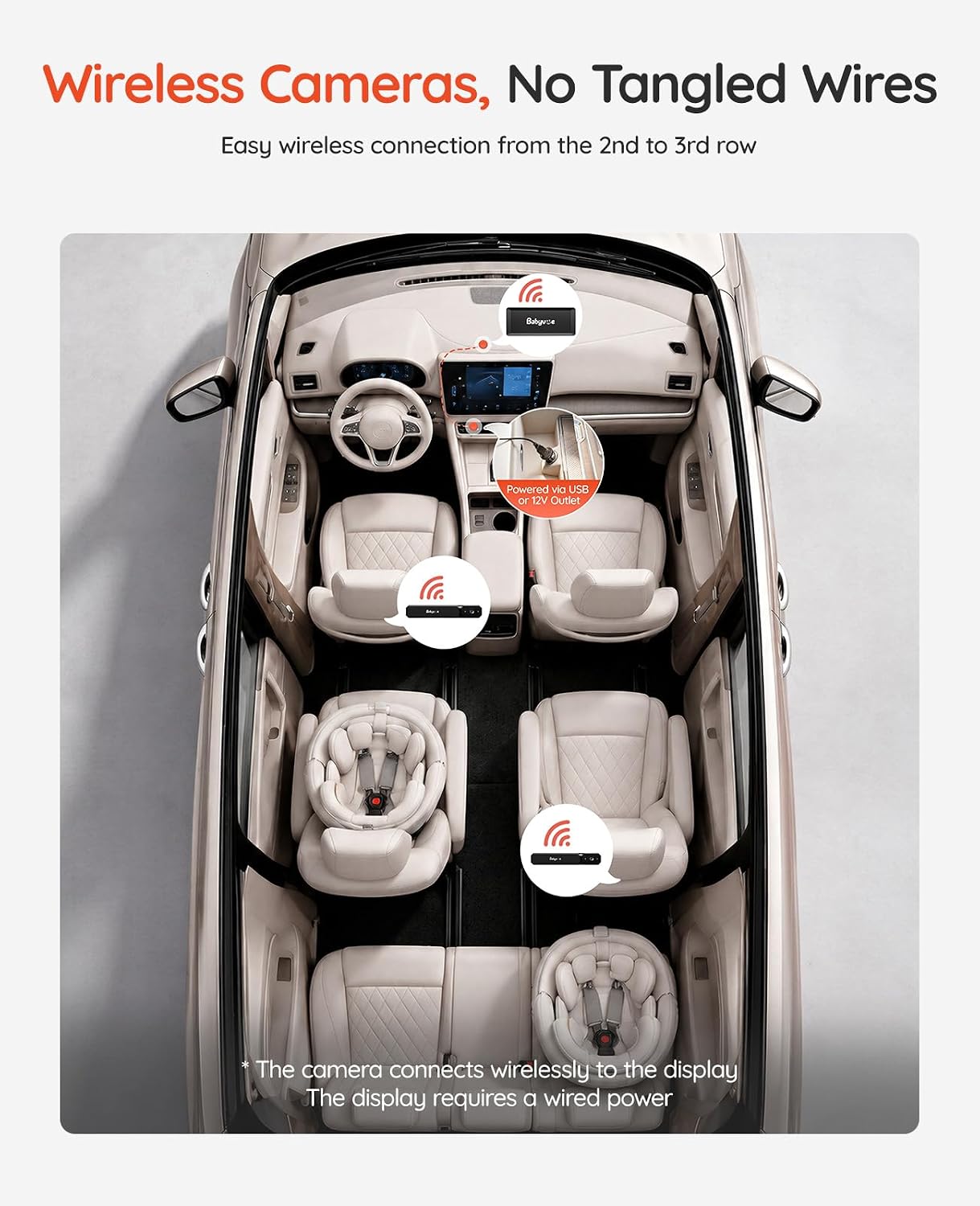 Thumbnail 6 de Babyvue BV6Plus Dual Baby Car Camera with 7.2-Inch Split Screen and Night Vision