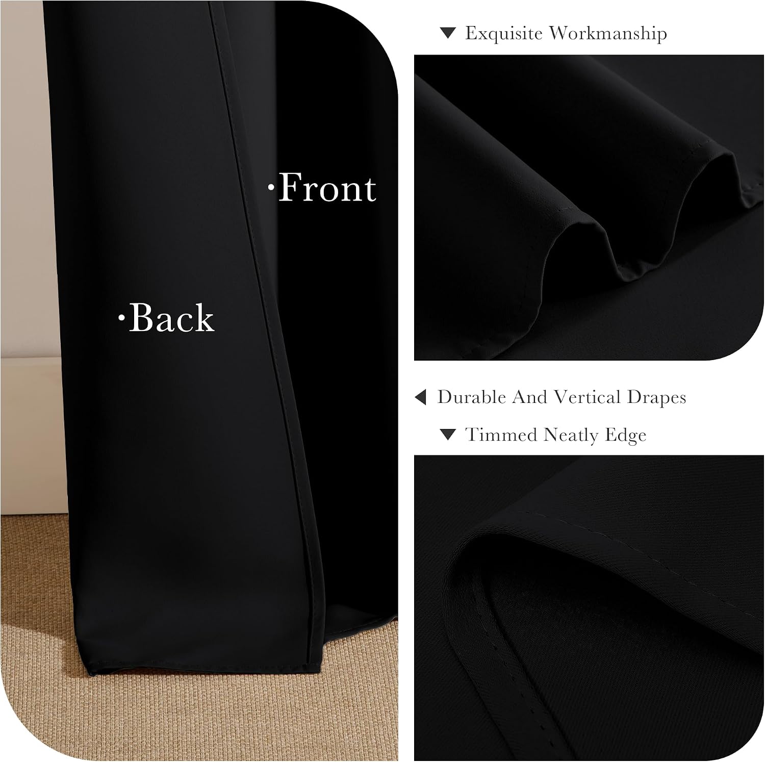 Detalle 2 de PONY DANCE Blackout Curtains, 84 Inches