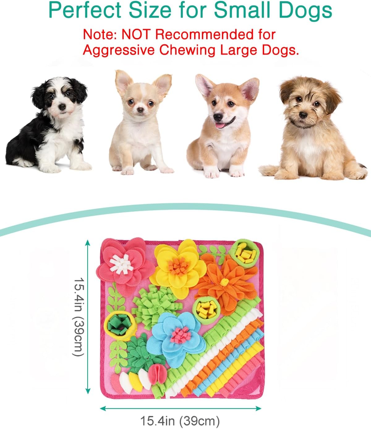 Thumbnail 4 de ORIA Snuffle Mat for Dogs: Interactive Feeding & Stress Relief for Small to Medium Dogs
