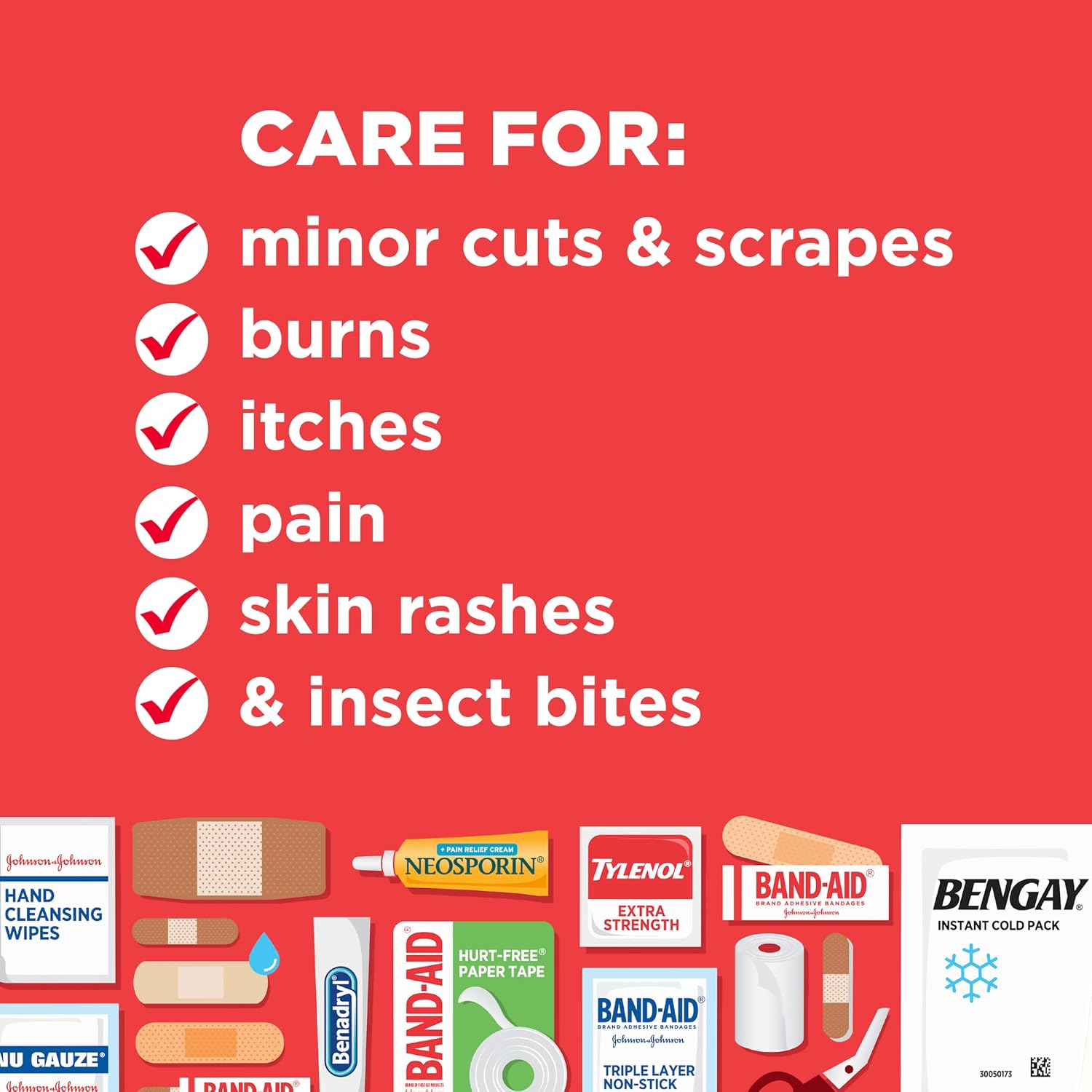 Detalle de BAND-AID Brand All-Purpose Portable Compact First Aid Kit, 160 Piece