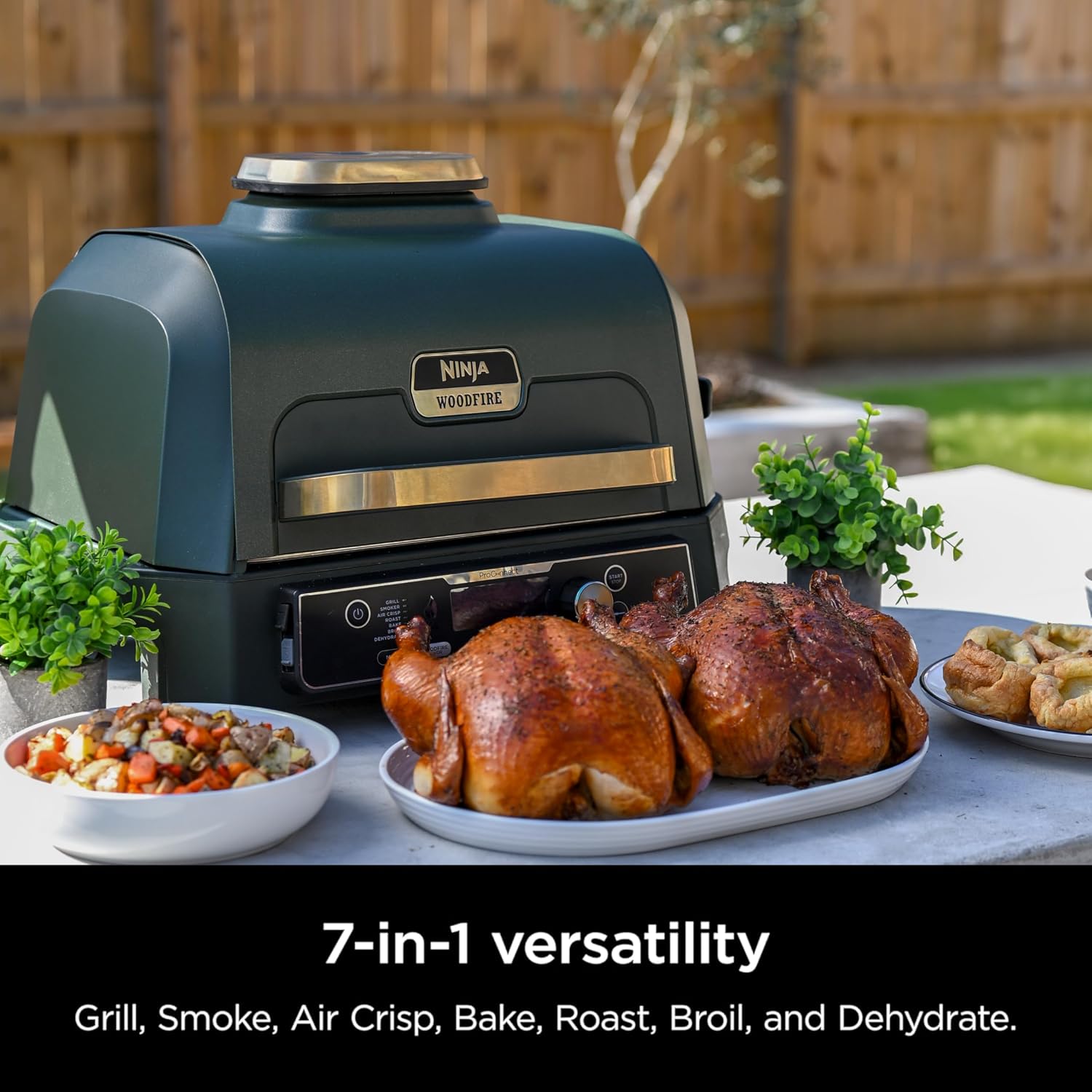Detalle de Ninja Woodfire Pro Connect XL Outdoor Grill & Smoker (OG951BK1)