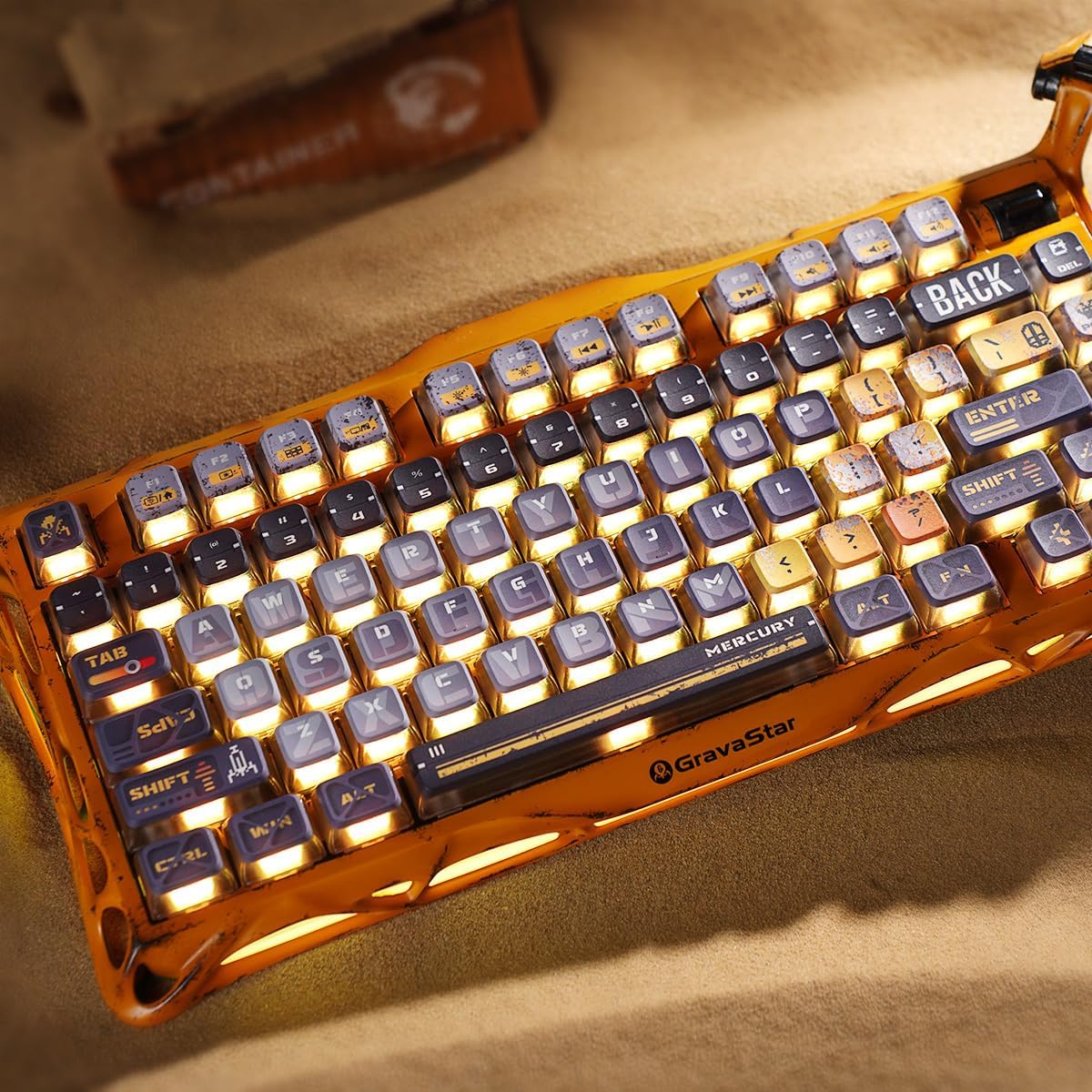 Thumbnail 4 de GravaStar Mercury K1 Pro kabellose mechanische Gaming-Tastatur (75%-Layout) – Hot-Swap RGB, lineare Speedy Mint Switches