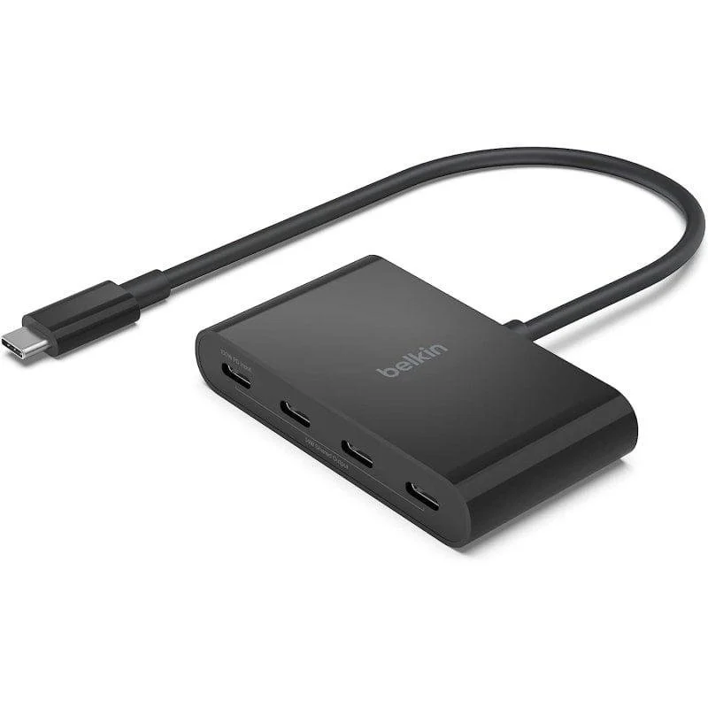 Detalle de Belkin Connect Hub USB-C a 4 Puertos USB-C PD 100W (AVC018BTBK)