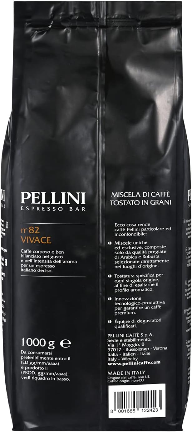 Detalle 2 de Pellini N.82 Vivace ☕ Café en Grano para Espresso 1 kg
