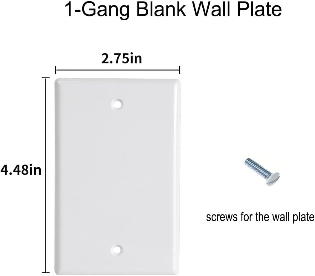 Detalle de ZEFTV Blank Wall Plate, Thermoplastic