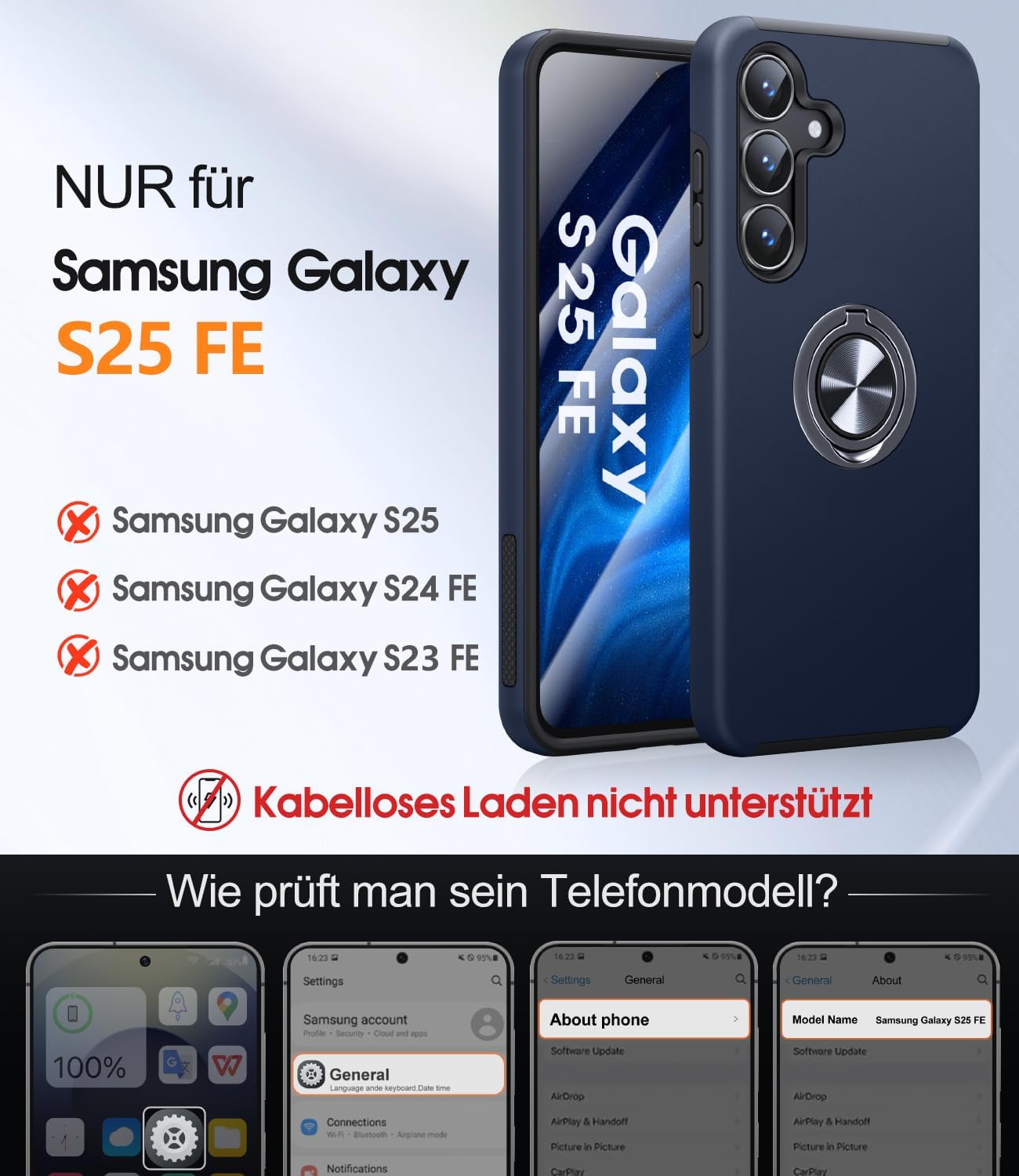 Detalle 2 de AOUIA S25 FE Hülle 2 Stück