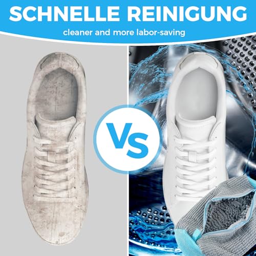 Detalle de CNMTCCO Lot de 2 Sacs Lavage Chaussures en Maille 360° et Fermeture Éclair Cachée