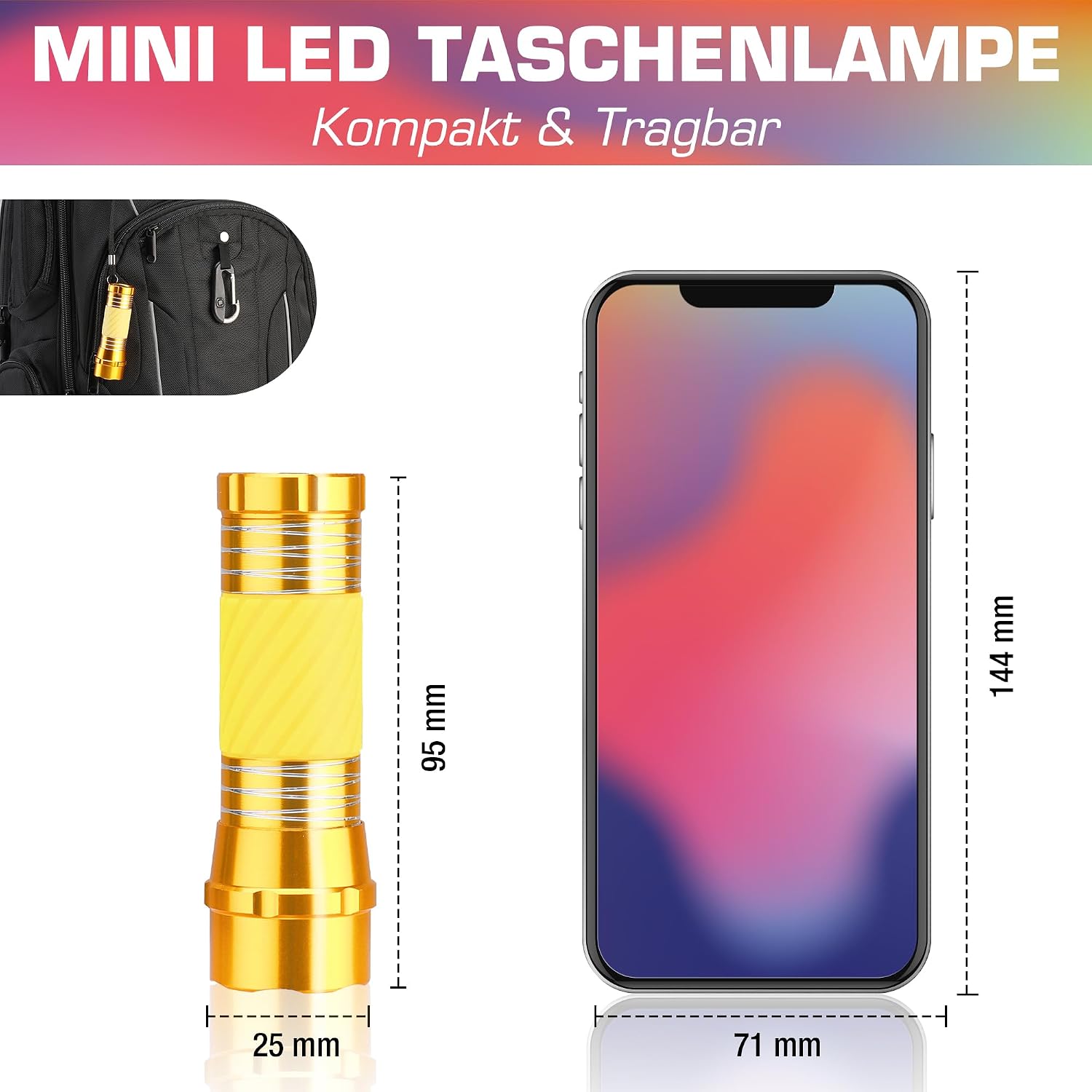 Thumbnail 2 de EverBrite Mini LED 4er Set Taschenlampe đŠ