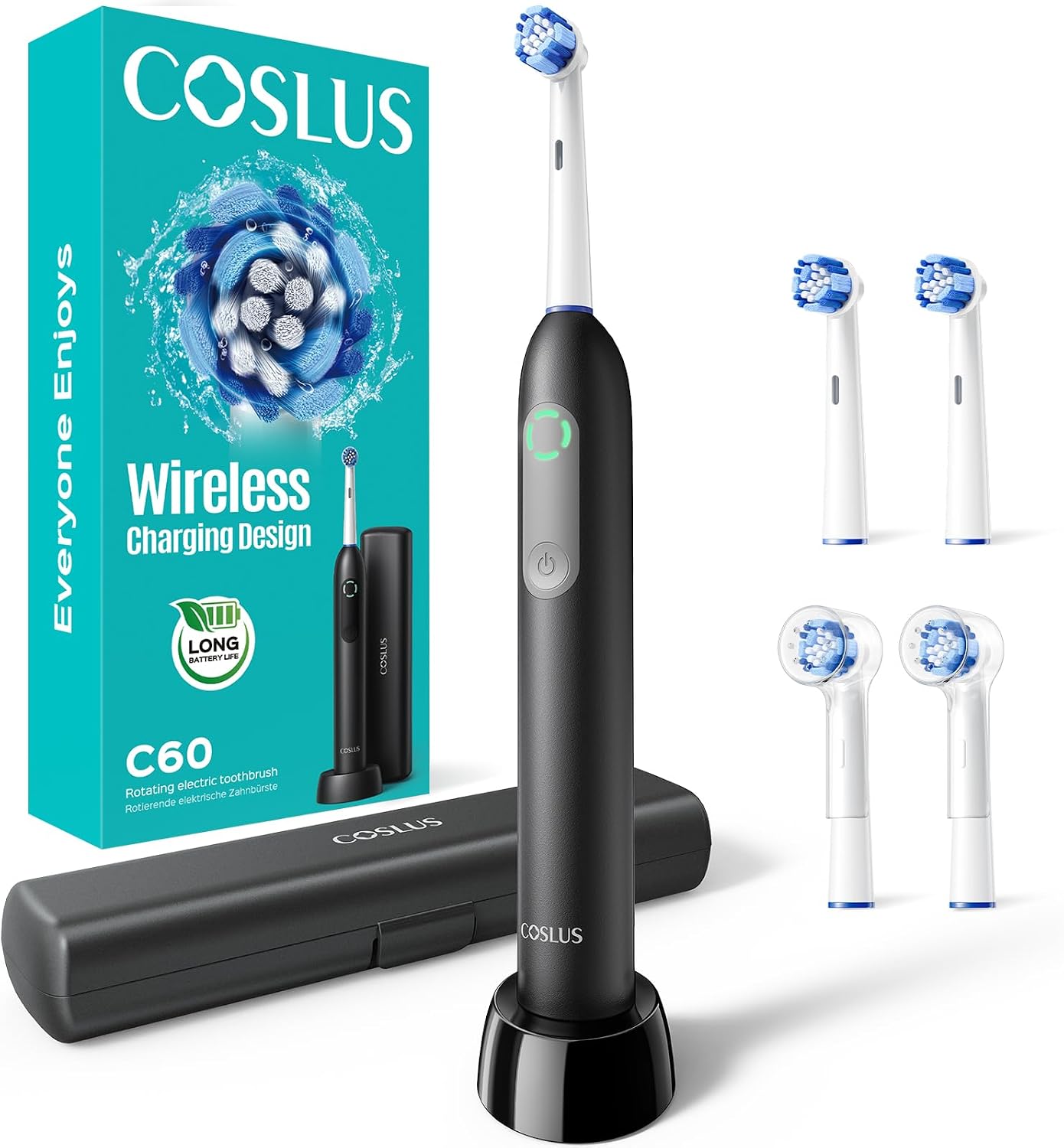 Detalle de COSLUS Rotating Electric Toothbrush C60