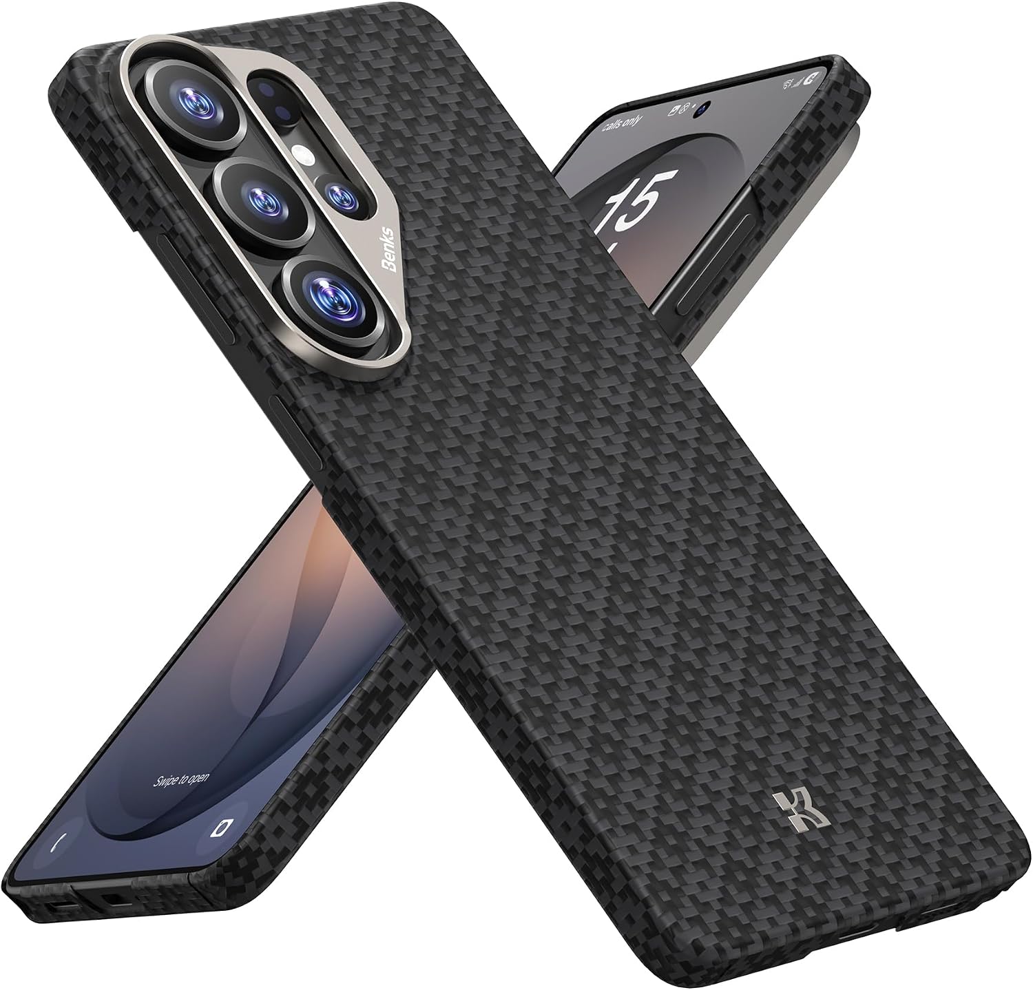 Detalle de BENKS ArmorGrid ArmorAir for Samsung Galaxy S26 Ultra – Kevlar Aramid, Ultra-Thin MagSafe Case