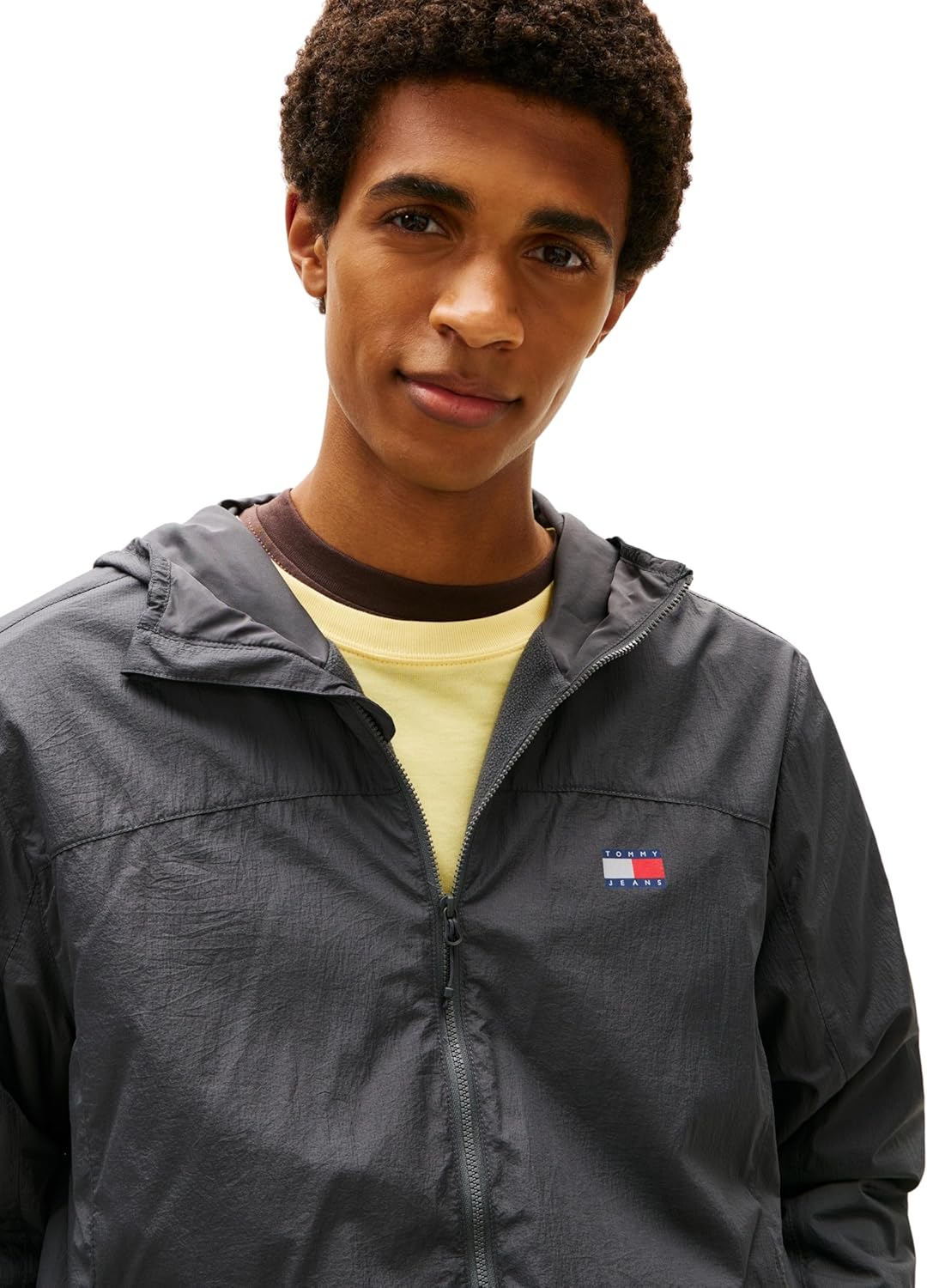 Detalle de Tommy Jeans men’s Tjm Fleece Chicago Jacket Ext DM0DM22291 windbreaker-style jacket