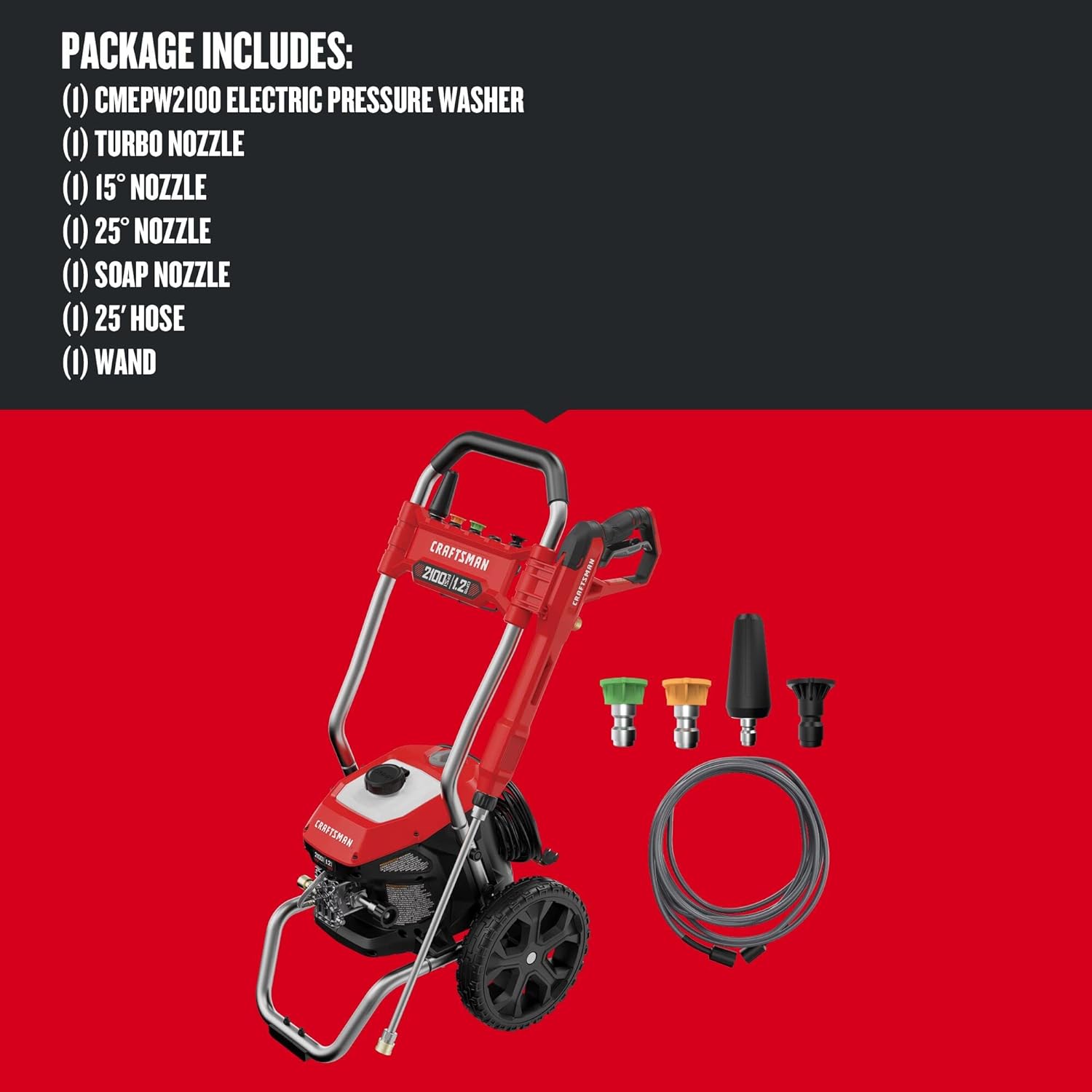 Thumbnail 2 de CRAFTSMAN CMEPW2100 2100-PSI Electric Pressure Washer