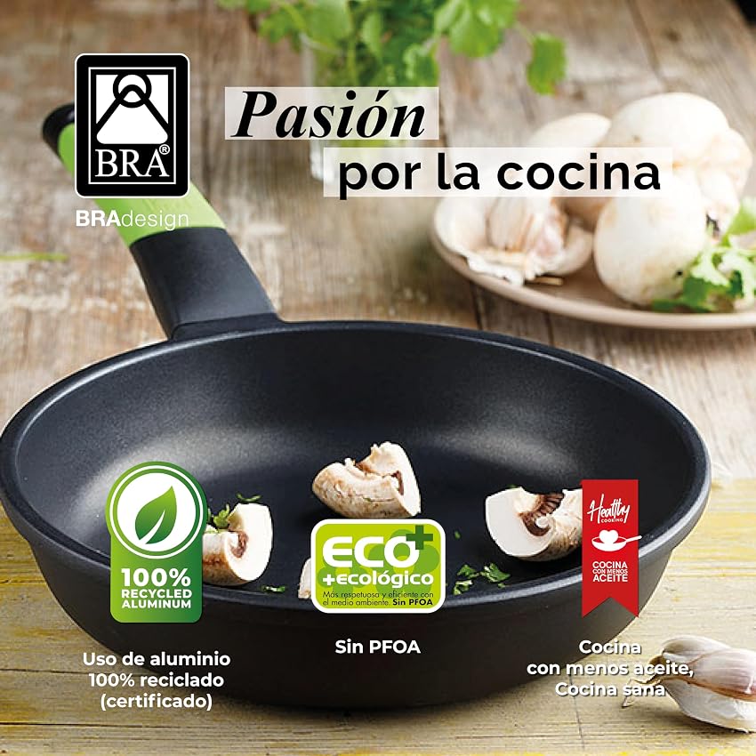 Thumbnail 4 de BRA Sarten Aluminio Fundido Prior 22 cm 🍳 Inducción