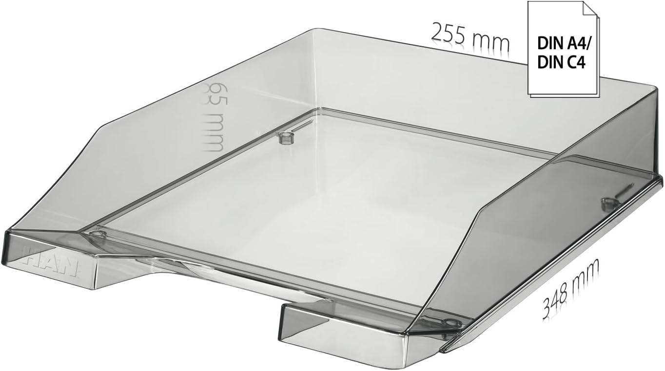 Thumbnail 1 de HAN 1026-X-25 | Corbeille à courrier KLASSIK — transparente, haute brillance, lot de 6