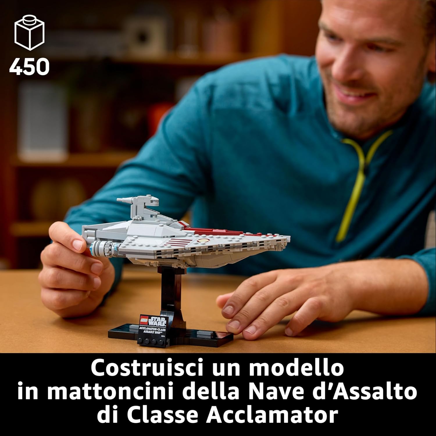 Thumbnail 1 de LEGO Star Wars 75404 Nave d'Assalto Classe Acclamator – Modellino da Esposizione da Collezione