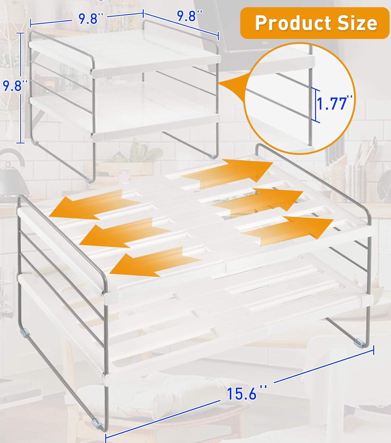 Thumbnail 1 de JUPELI 3-Tier Pantry Organizer ⚙