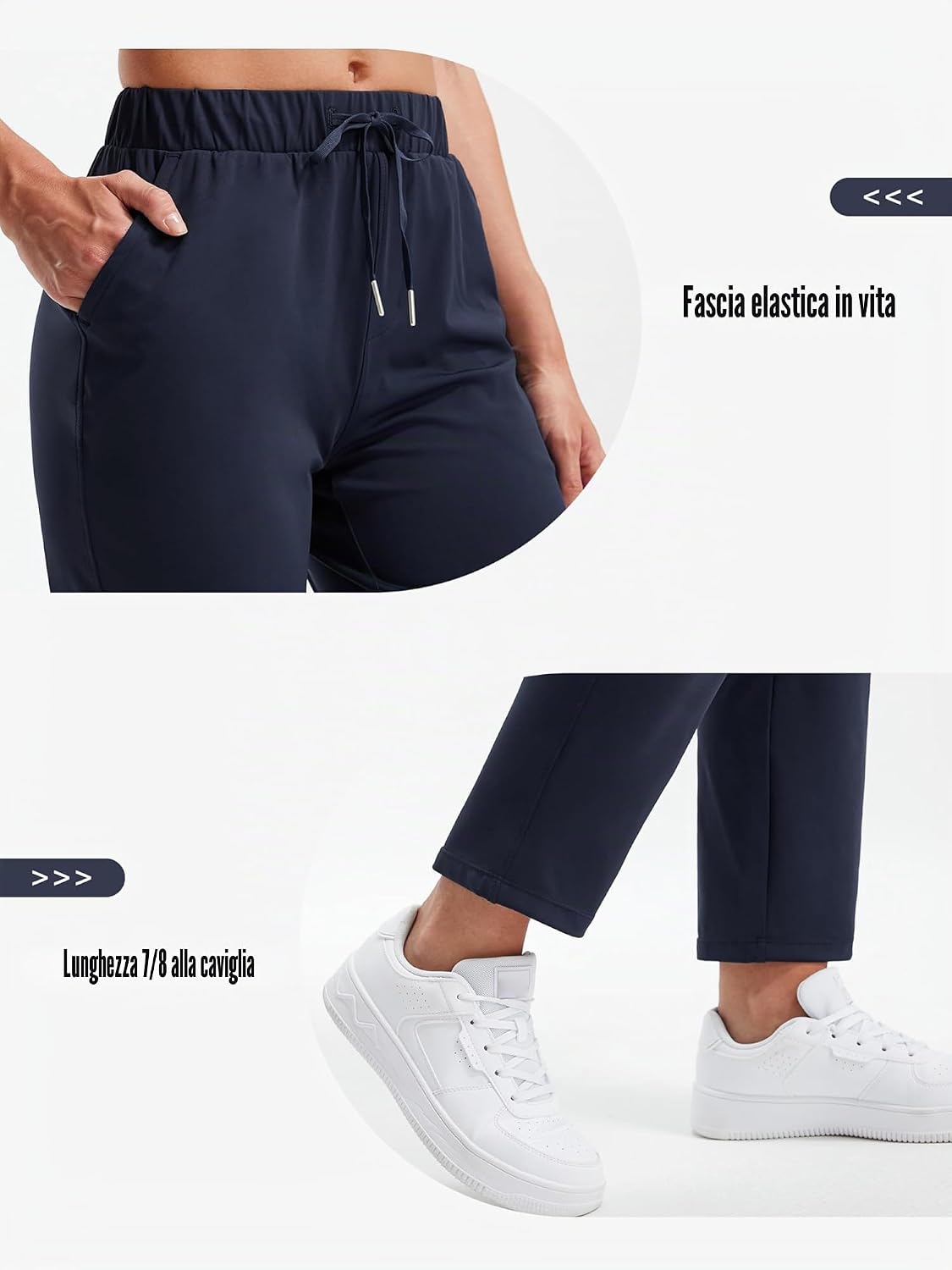 Detalle de Libin Pantaloni da Jogging Donna: elasticizzati, traspiranti e versatili