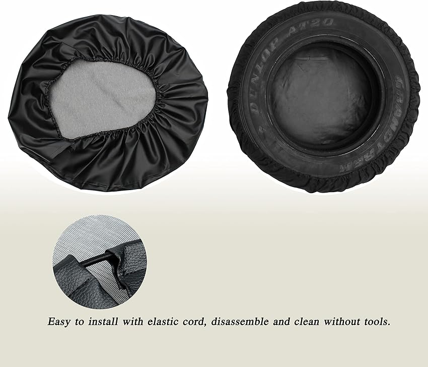 Thumbnail 5 de Moonet PVC Thickening Leather Spare Tire Cover 30"
