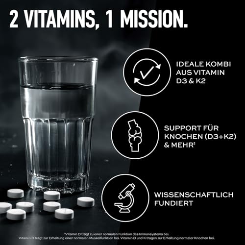 Detalle de ESN Vitamin D3 + K2 Daily 300 Tabletten – 1000 I.E. D3 + 45 µg K2 (MK-7) pro Tag