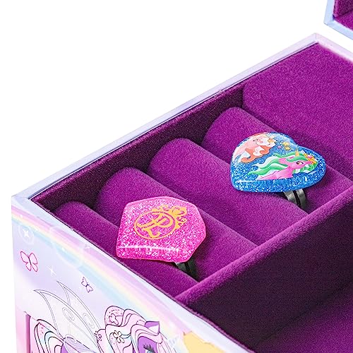 Detalle de CRAZE UNICORN – Boîte à Bijoux musicale pour fille avec figurine licorne et rangements généreux
