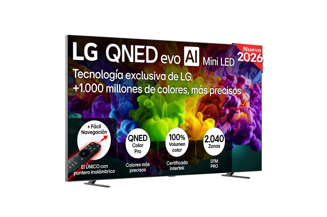 Detalle de LG QNED evo MiniLED 115'' (QNED93B6) 4K: ficha práctica para decidir si merece la pena
