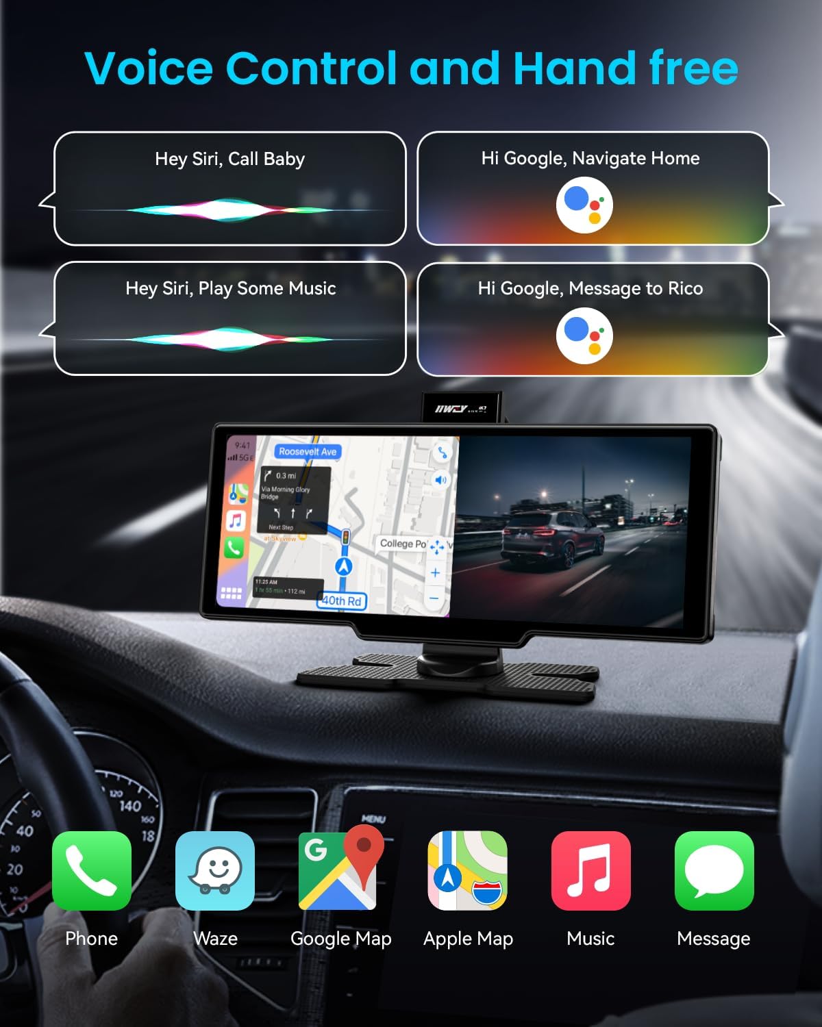 Thumbnail 2 de IIWEY iK7 CarPlay 10" Car Stereo