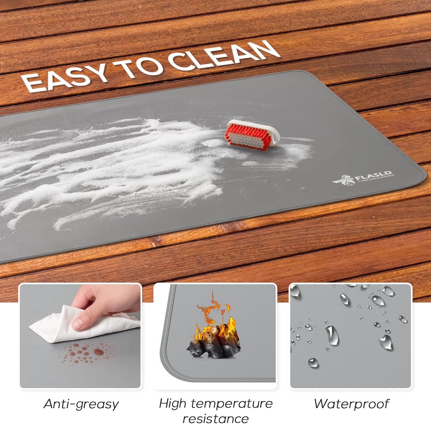 Thumbnail 3 de FLASLD Tappetino ignifugo multiuso 60×104 cm per esterni e interni 🧯