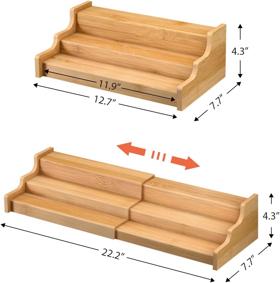 Thumbnail 5 de Spice Rack 3-Tier Expandable 12.7–22.2 in 🧂
