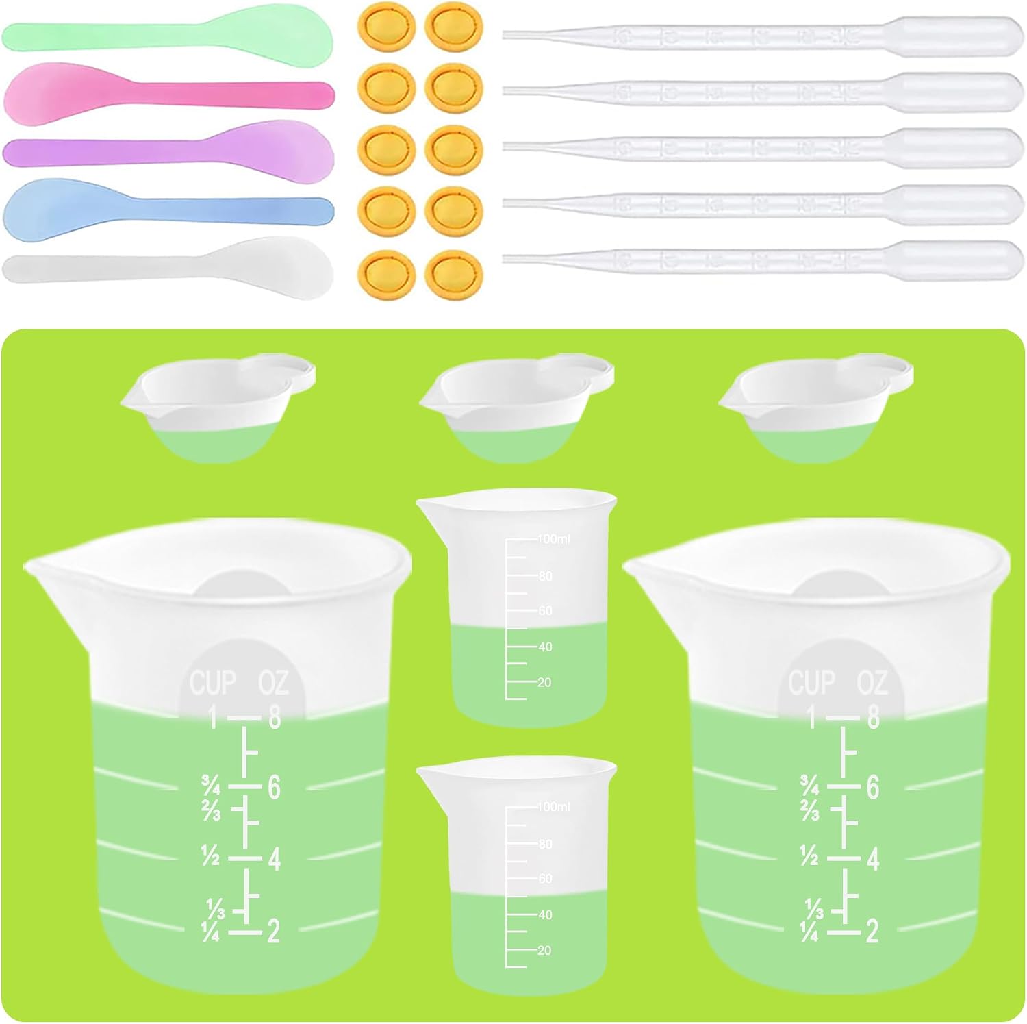 Detalle de Silicone Resin Mixing Cups 250 ml