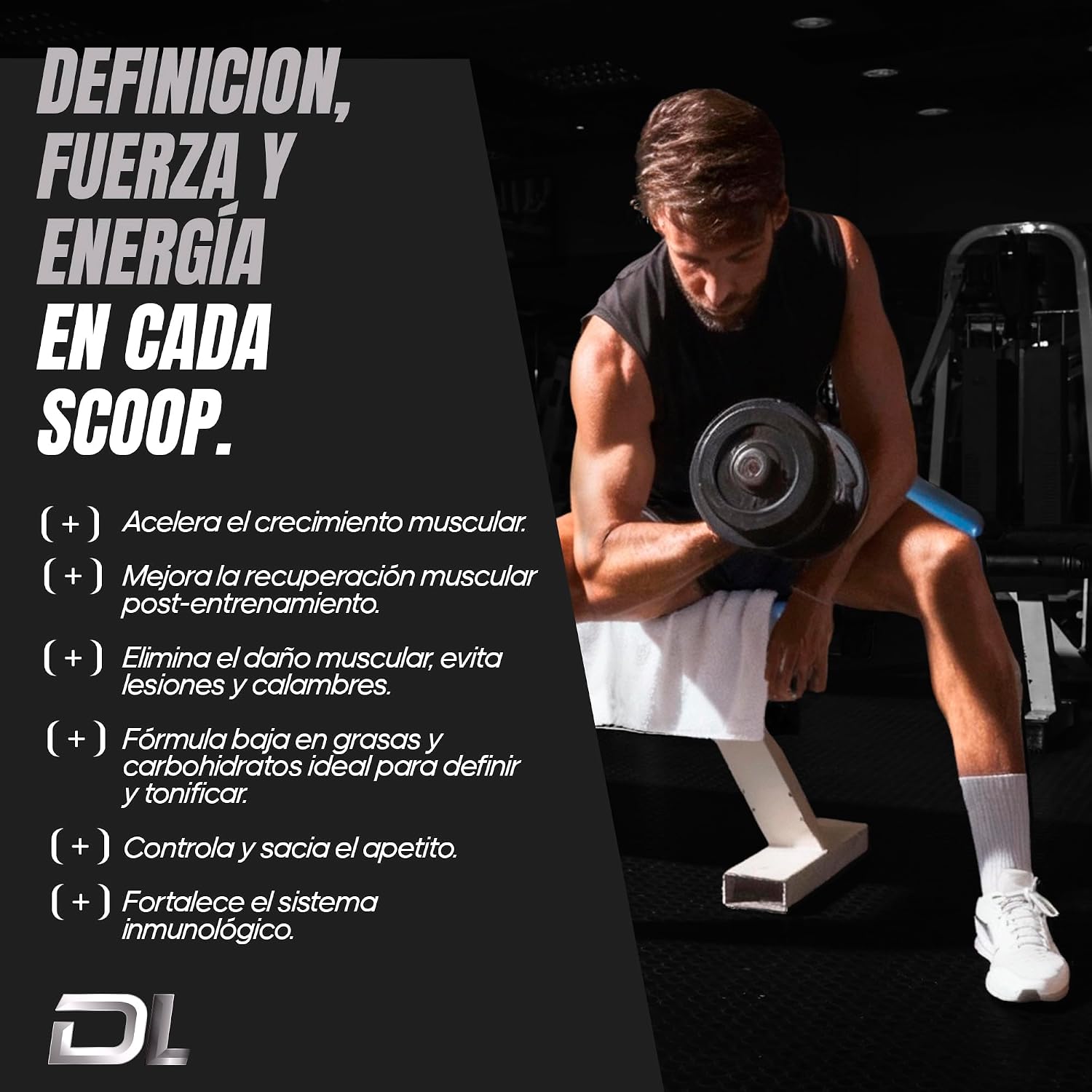 Detalle de Whey Protein Caramelo 1kg de Healthy FUSION: proteína en polvo con colágeno, magnesio y aminoácidos para músculo y recuperación