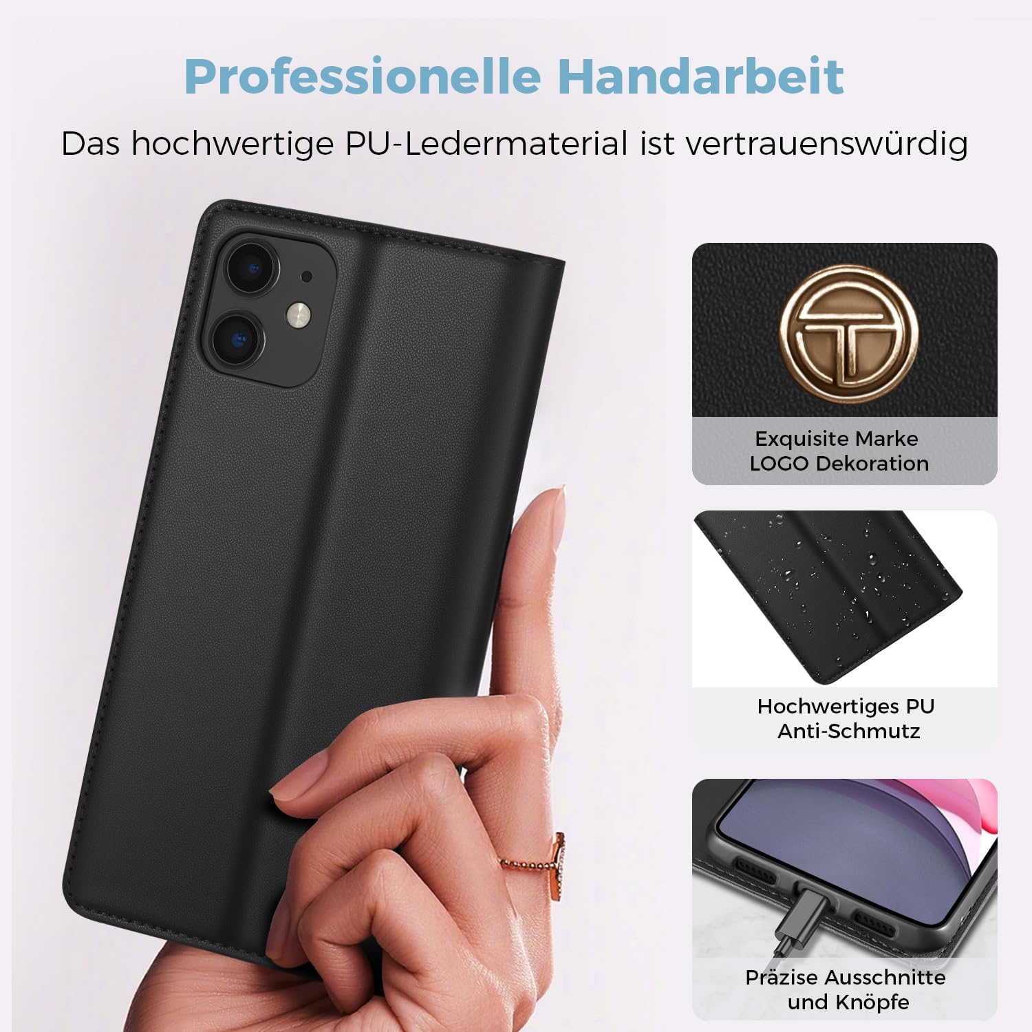Detalle 2 de Thorhülle Premium Lederhülle für iPhone 11