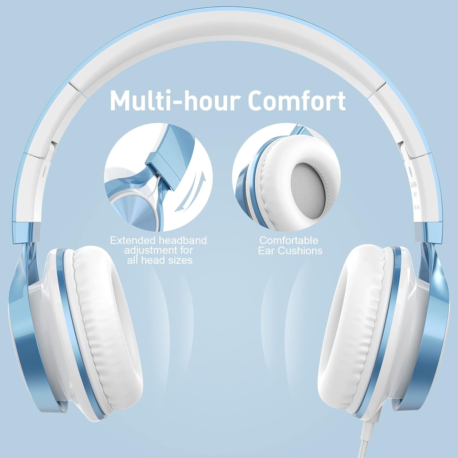 Detalle 2 de AILIHEN Kids Headphones, 3.5mm Wired