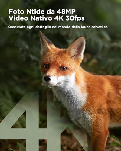 Thumbnail 2 de CEYOMUR Fototrappola Solare 68MP 4K 30fps: analisi di acquisto