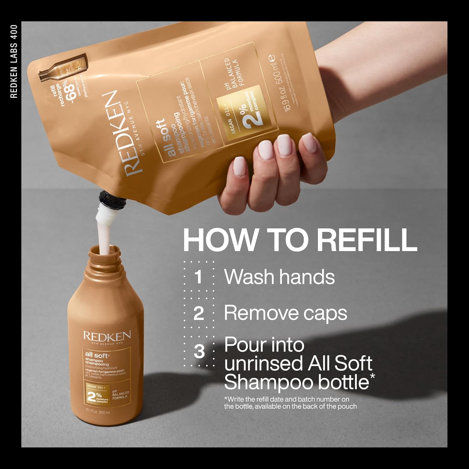 Thumbnail 5 de Redken All Soft Shampoo for Dry Hair with Argan Oil