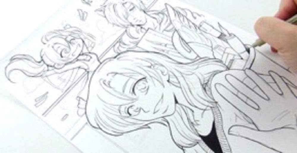 Thumbnail 4 de Clairefontaine 94039C Blocco collato Manga e Storyboard – 100 Fogli B4 55g, griglia semplice, 18x27 cm utili per schizzi