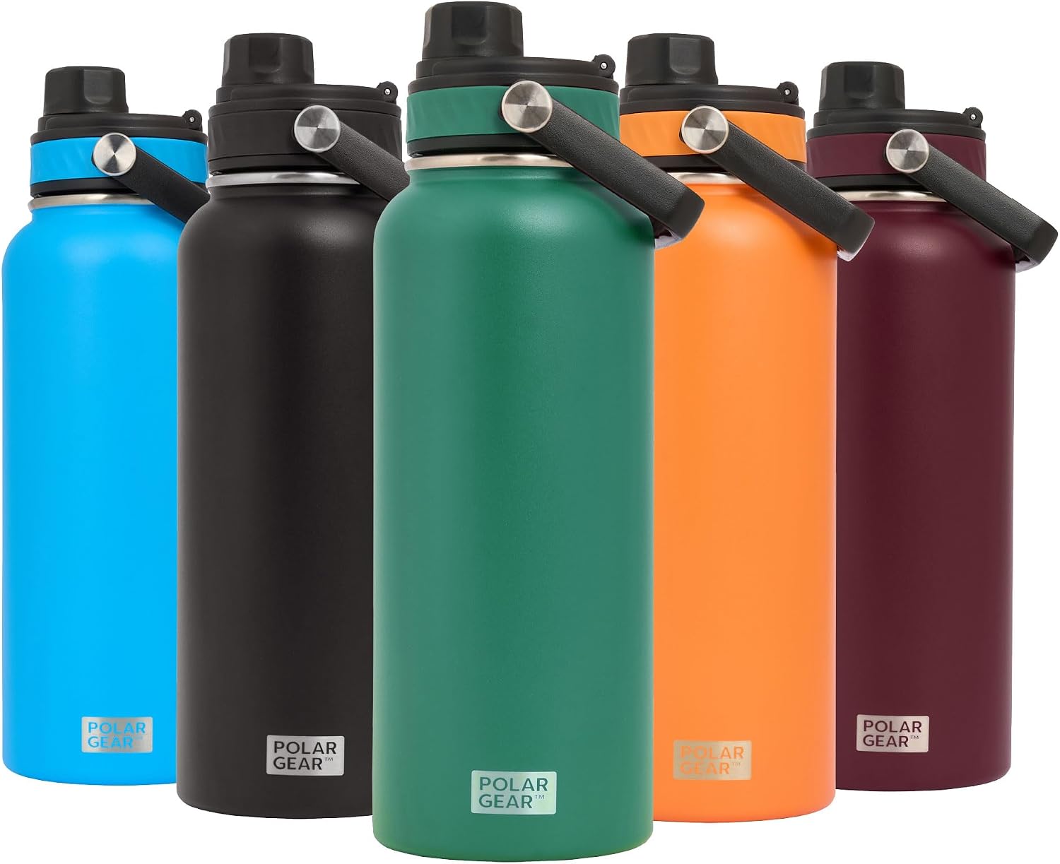 Detalle 2 de Polar Gear Hydra Venture 1L Stainless Steel Water Bottle (Forest Green)