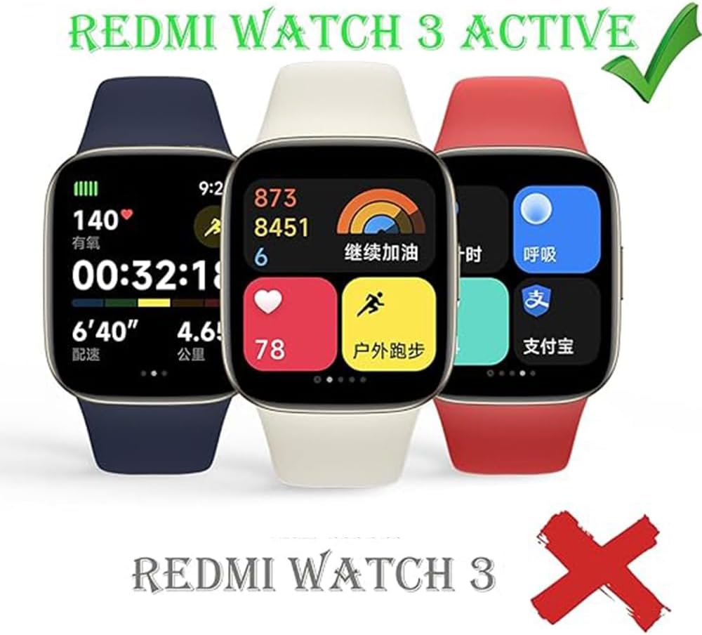 Detalle 2 de Watch Strap for Redmi Watch 3 Active: Silicone Sport Replacement Band