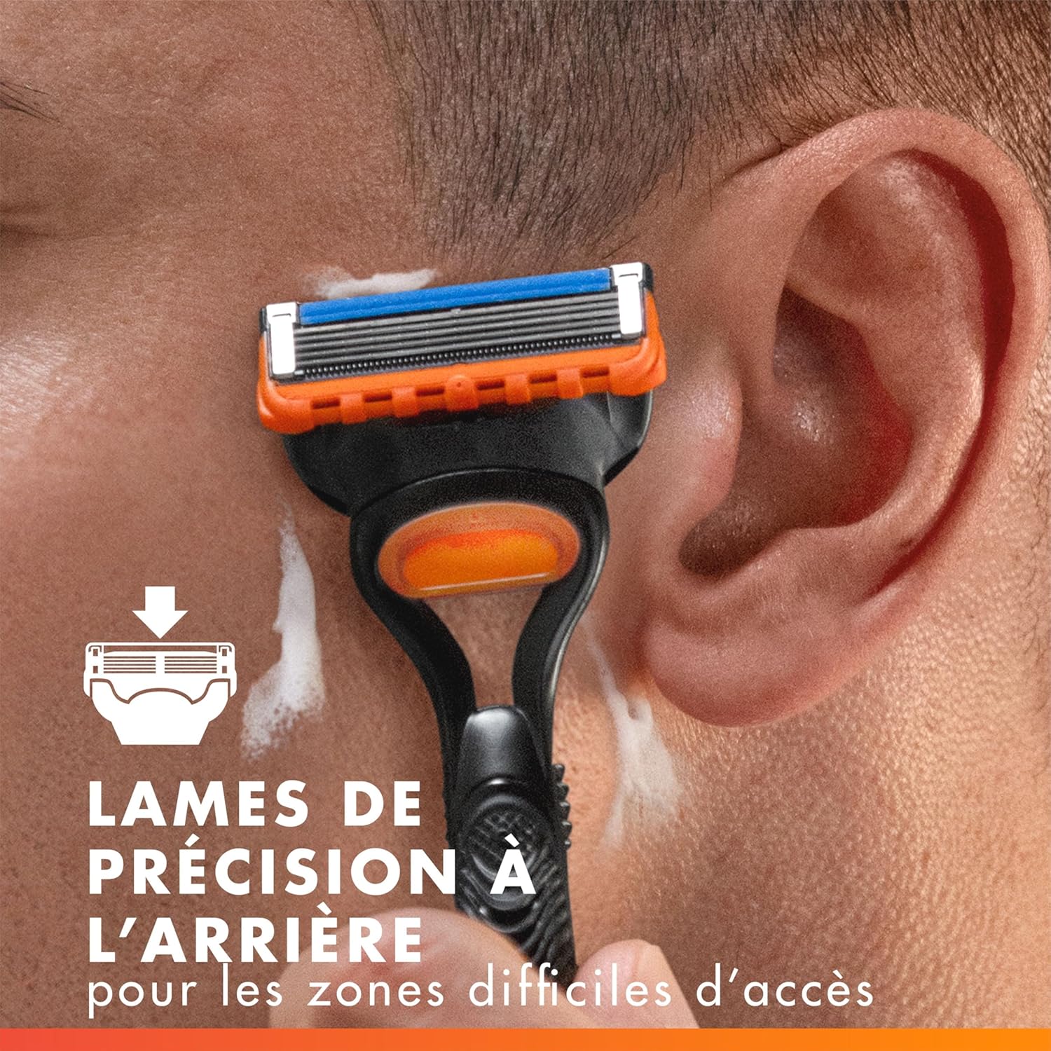 Thumbnail 2 de Rasoir Gillette Fusion5 pour homme : manche réutilisable + recharge avec bande lubrifiante