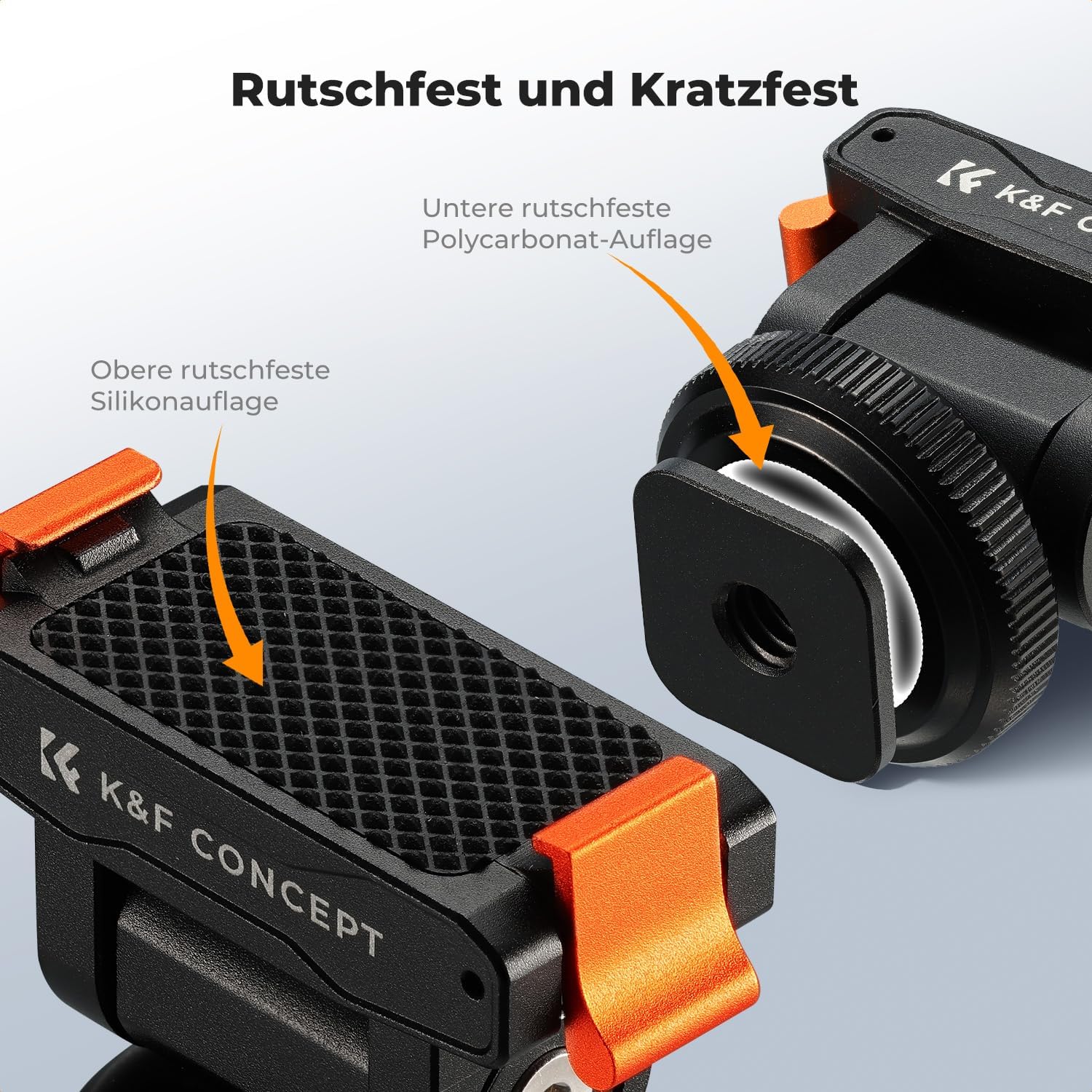 Thumbnail 5 de K&F CONCEPT magnetische Halterung für DJI Osmo Nano / Osmo Action 6 – Cold-Shoe-Mount mit 180° Neigung