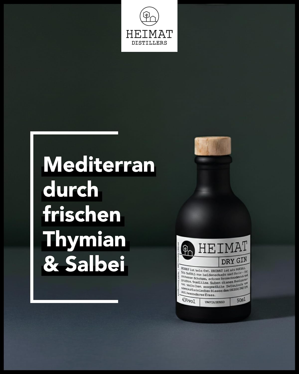 Thumbnail 1 de HEIMAT Dry Gin Probierset Miniatur (3×50 ml) – für ein Gin-Tasting mit 18 Botanicals