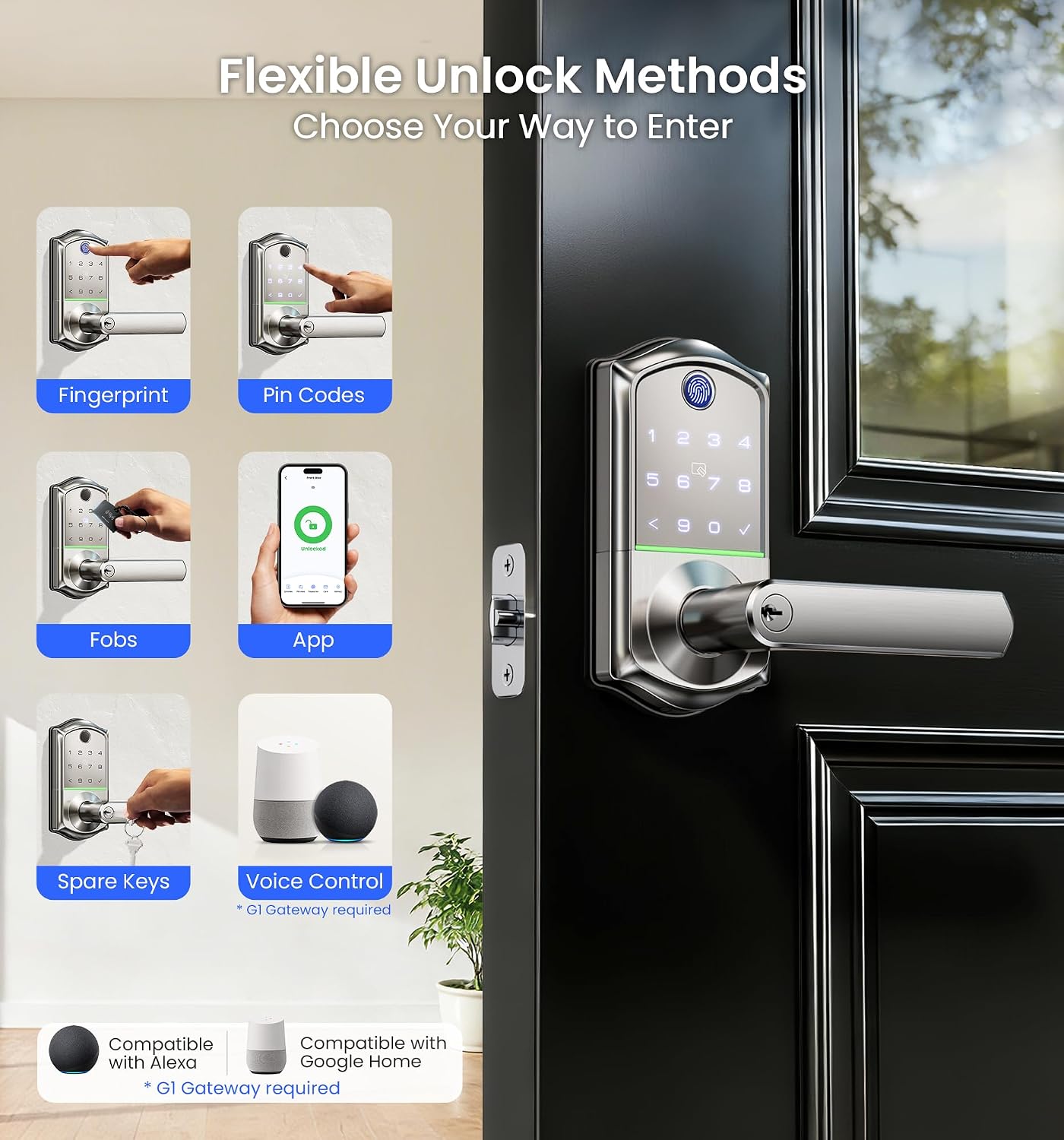 Detalle de Veise Smart Lever Lock VE019