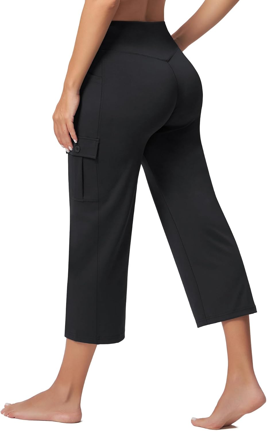 Thumbnail 1 de Casei Women's 21" Yoga Capris High Waisted with Pockets Cargo Capri Pants