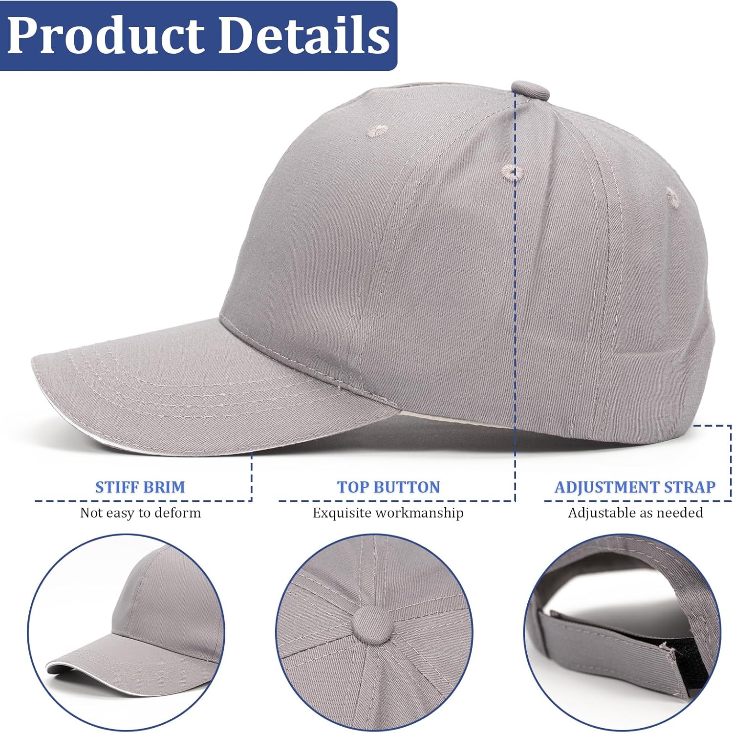 Thumbnail 1 de Dzpuhuojz 3 Pack Baseball Cap
