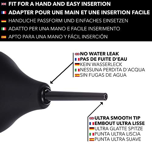 Detalle de Poire à Lavement Intime Takit 225 ml avec 3 Canules et Brosse de Nettoyage – Hygène et Confort