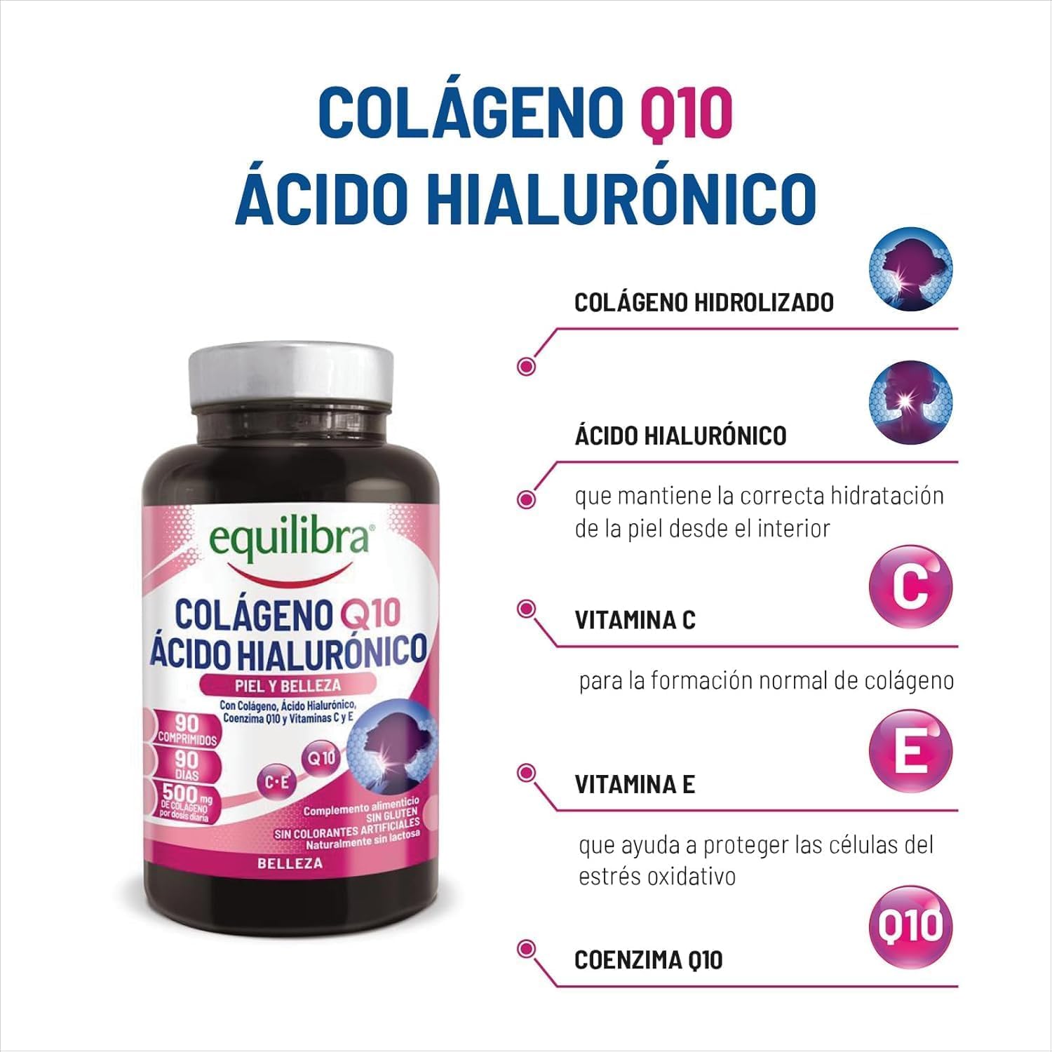 Thumbnail 1 de Equilibra Colágeno Q10 y Ácido Hialurónico para Piel 💖