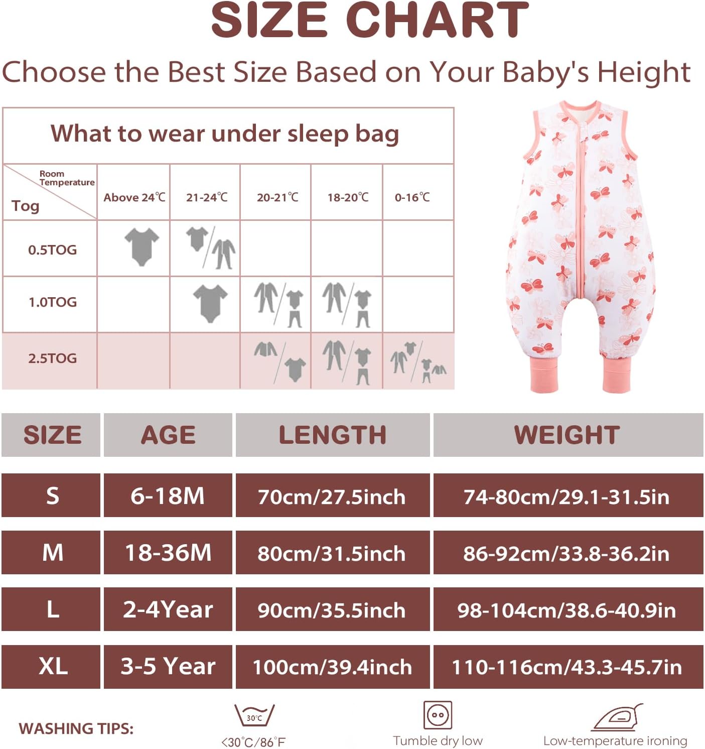 Thumbnail 4 de Baby sleeping bag 2.5 tog in XL
