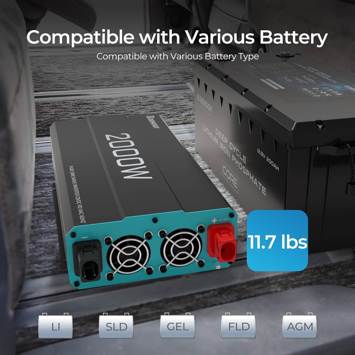 Thumbnail 1 de Renogy Inverter P2 2000W pure sine wave inverter 🔌